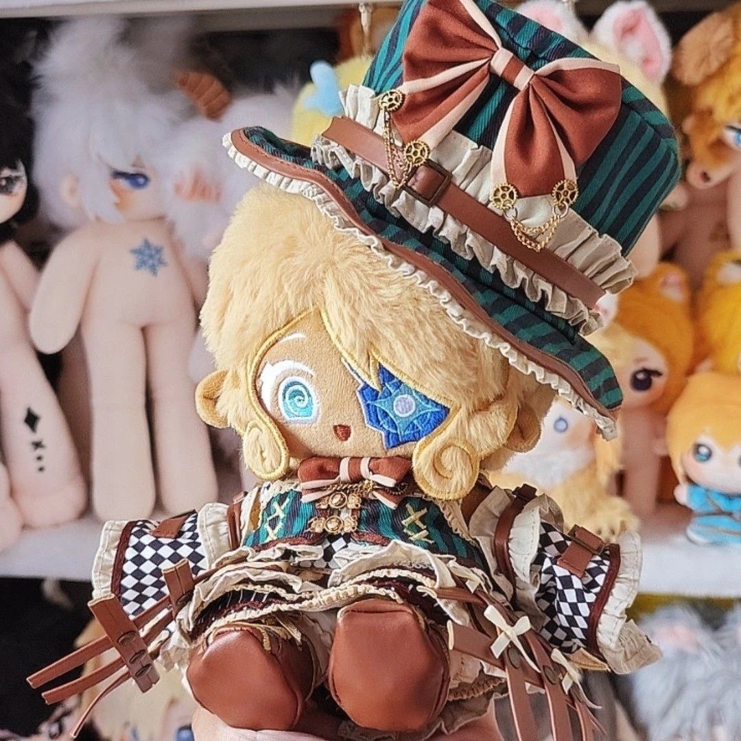 Prop De Cosplay - ตุ๊กตาผ้ากำมะหยี่คุกกี้ไทม์คีปเปอร์ขนาด 20 ซม. ตุ๊กตาคอสเพลย์คุกกี้ไทม์คีปเปอร์ ของเล่นตุ๊กตาผ้ากำมะหยี่ ของขวัญวันเกิดและคริสต์มาส
