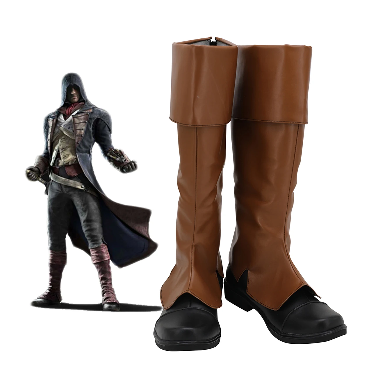 Bloodborne Cosplay Prop - Arno Victor Dorian คอสเพลย์รองเท้าที่กําหนดเองรองเท้าหนังสําหรับชายและหญิงใดๆขนาด