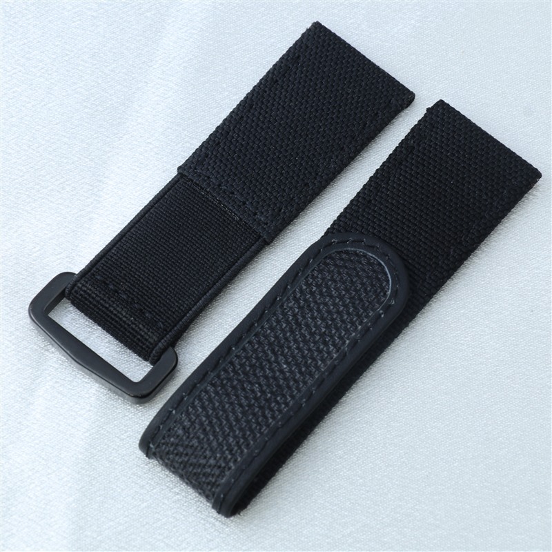 สายนาฬิกาหนังไนลอนขนาด 22 มม.  - Velcro Hook Loop บทวิจารณ์และราคา