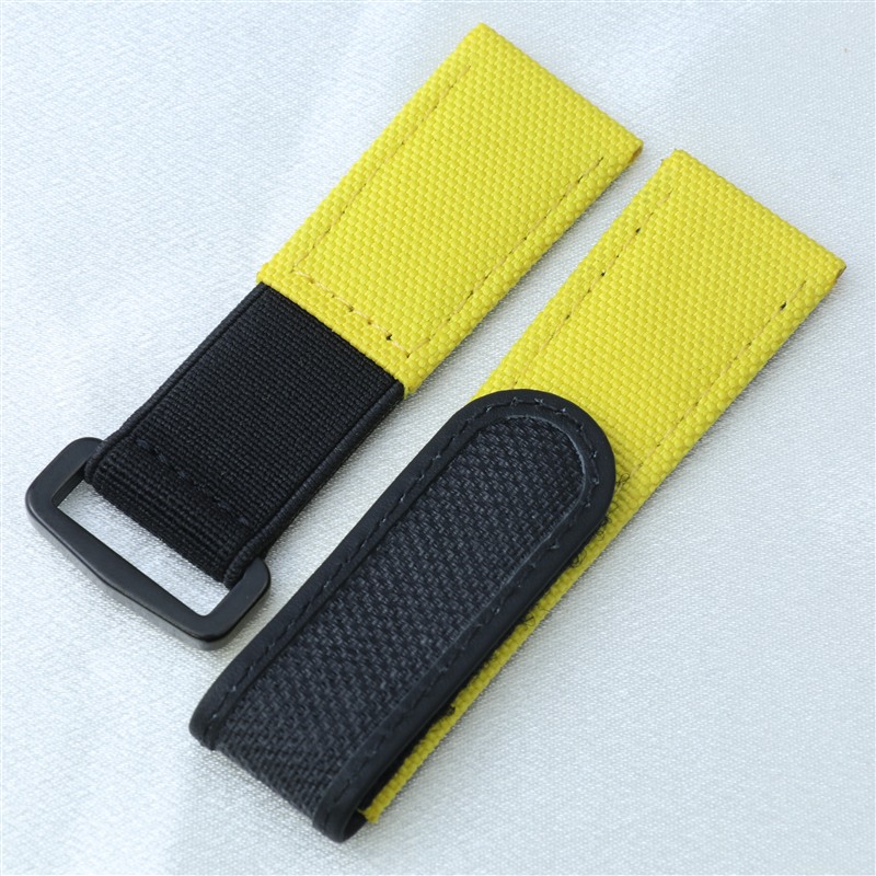 สายนาฬิกาหนังไนลอนขนาด 22 มม.  - Velcro Hook Loop บทวิจารณ์และราคา